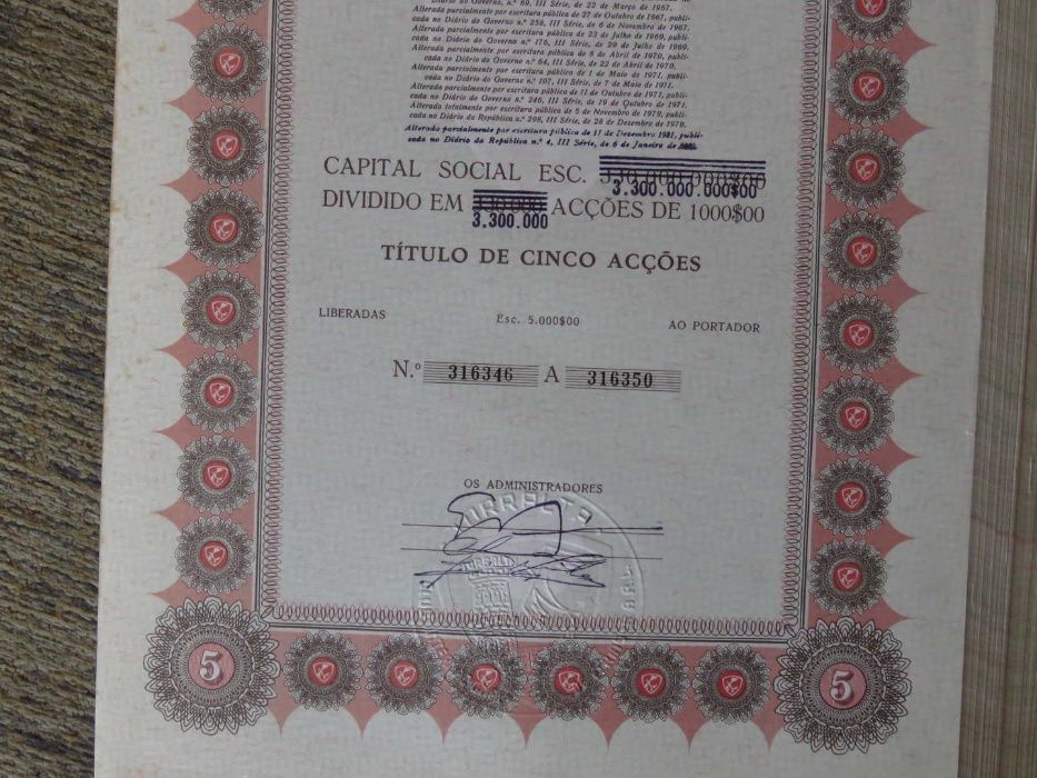 Acções da Torralta