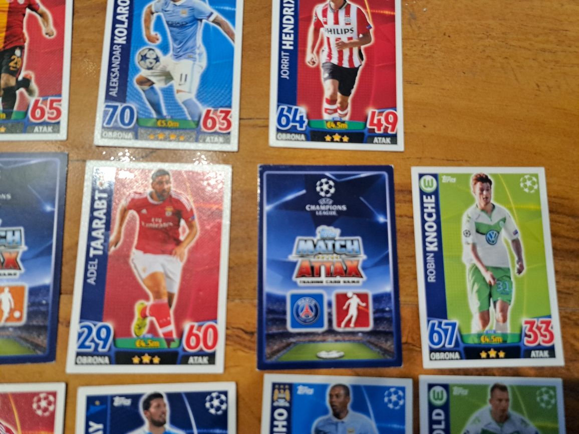 Topps Karty piłkarskie Match Attax zestaw 13 sztuk