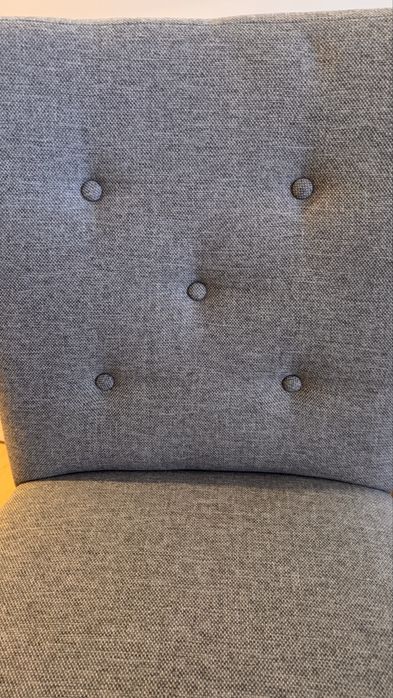 Krzeslo materialowe pikowane. Zestaw 8 krzeseł