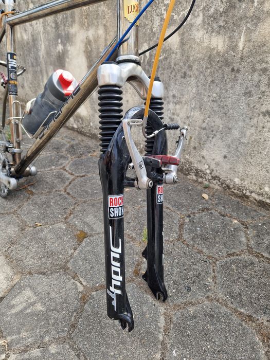 Bicicleta lapierre vintage para peças (quadro + rodas)