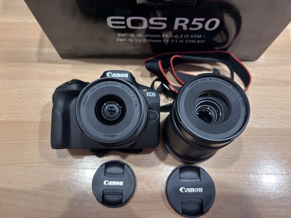 Canon eos R50 + 2 obiektywy 18-45 + 55-210