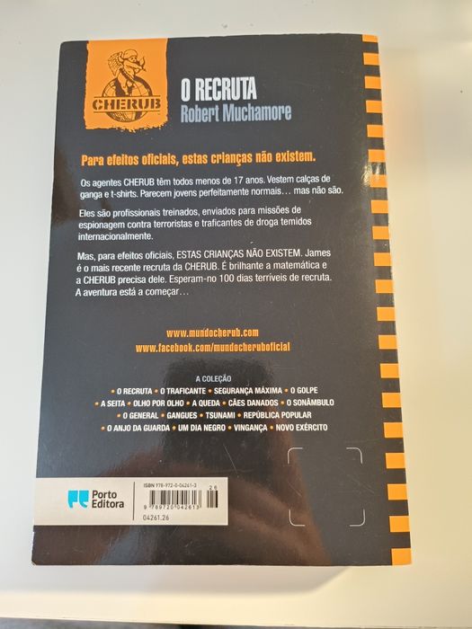 Livro coleção Cherub "O recruta"