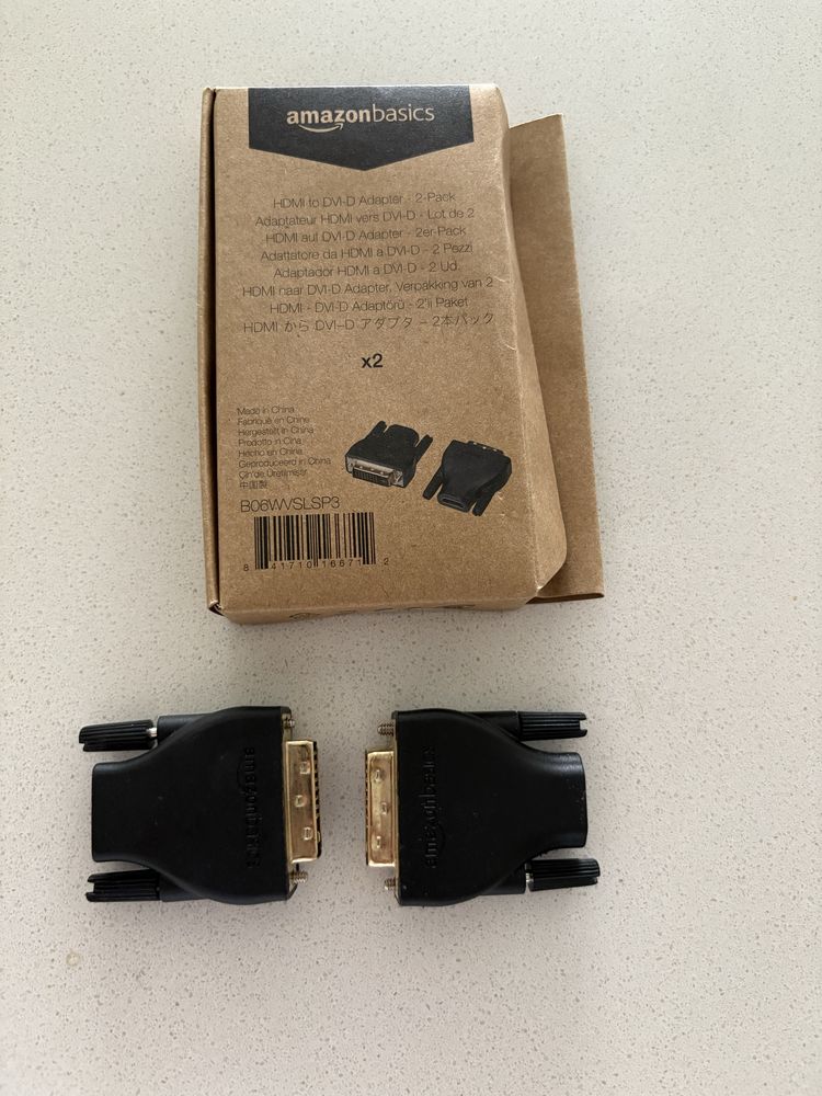 Adaptadores HDMI para DVI-D (Amazon Basics) - Pack de 2