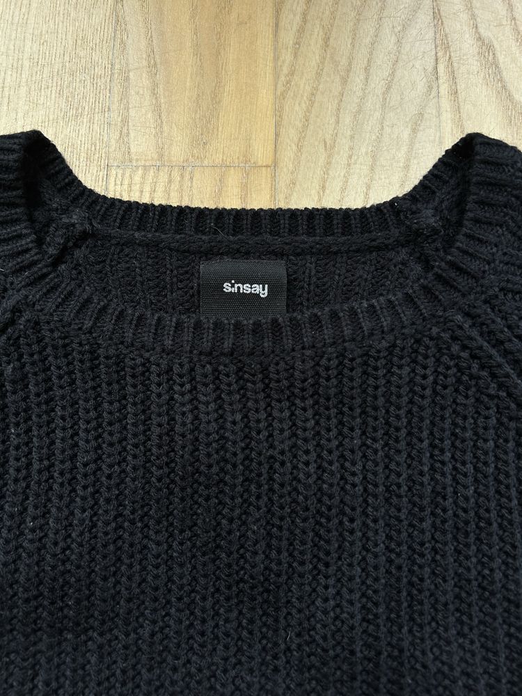 Sweter w gruby splot Sinsay XS