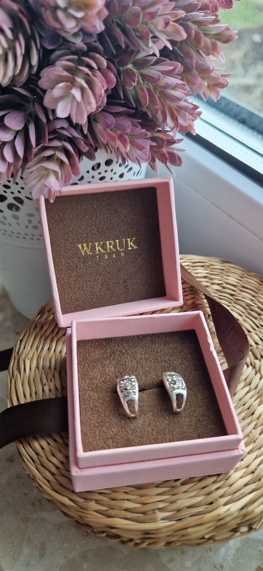 Kolczyki Warmet W.KRUK srebro 925 markazyty