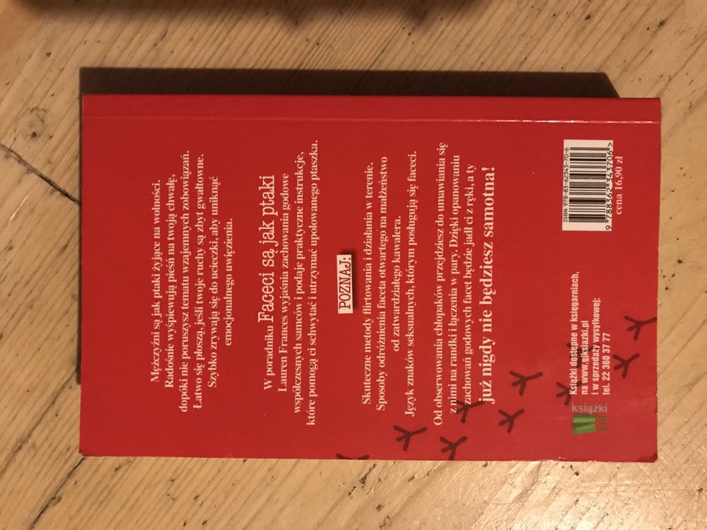 Książka Faceci są jak ptaki Lauren Frances miękka oprawa gjksiążki