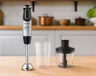Blender Ręczny TEFAL 1000W Quickchef + 20 Prędkości + Inox ZESTAW Nowy