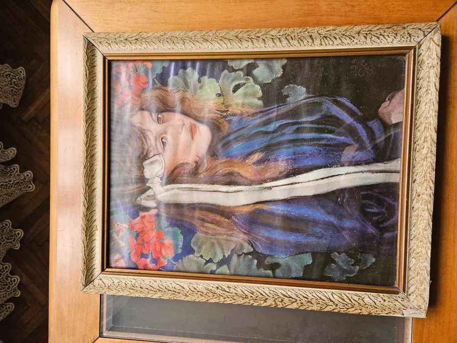 Stary obraz Eliza Pareńska Stanisław Wyspiański reprodukcja