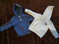 dwie bluzy 2x BLUZA z kapturem F&F i Sinsay niebieska i jasna 86
