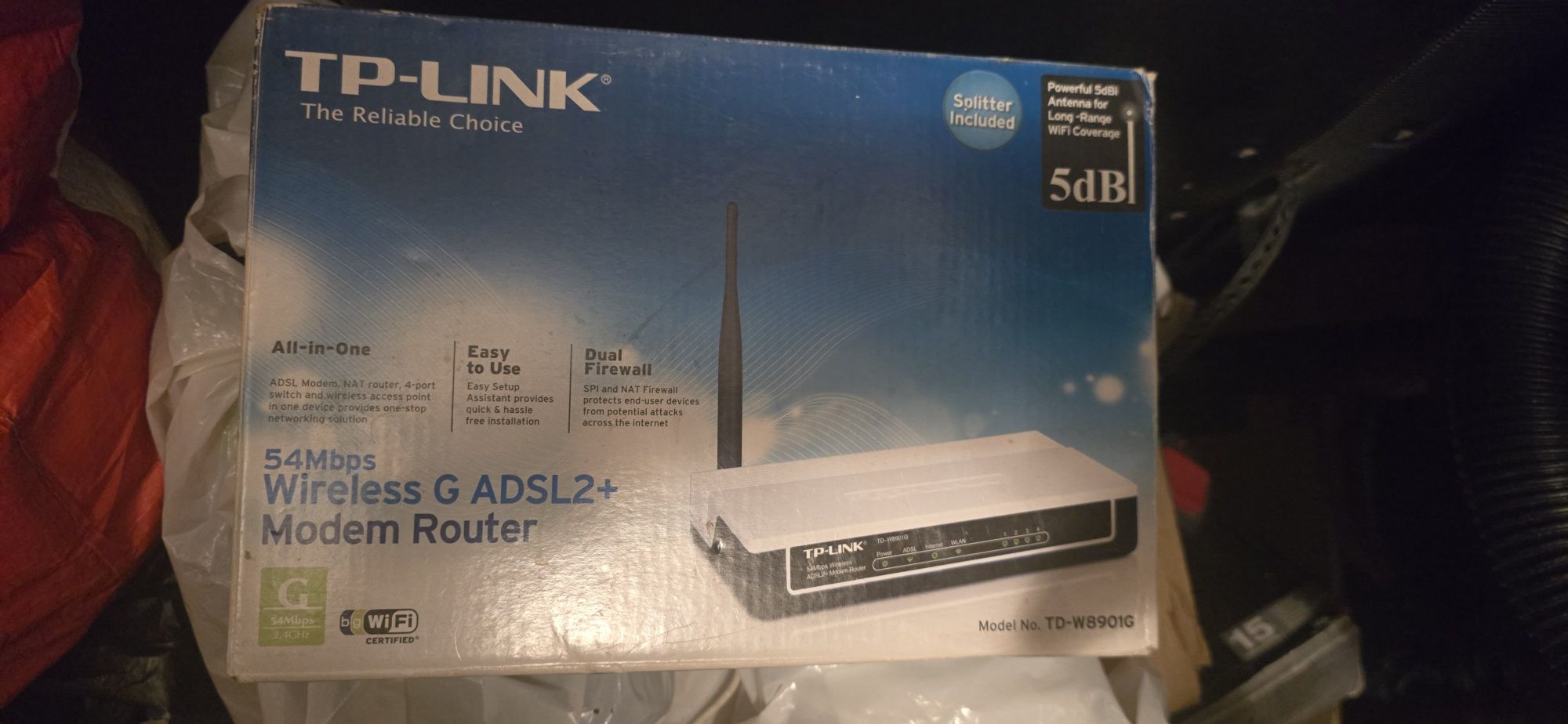 TP Link TD-W8901G ADSL+ Modem/Router.