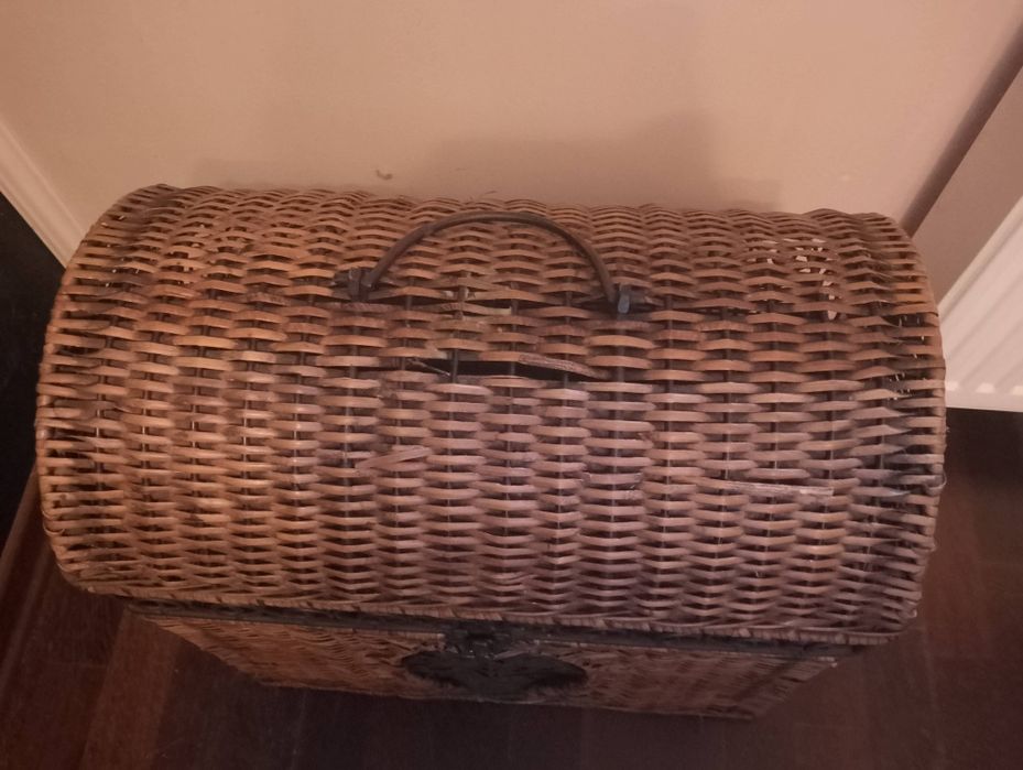 Skrzynia wiklinowa duża