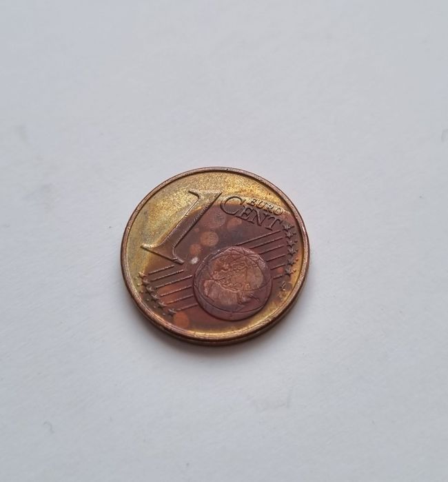 Moeda rara de 1 cêntimo