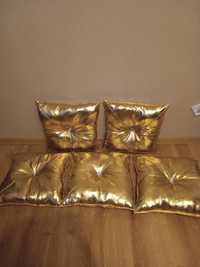 Złoty zestaw poduszek Glamour