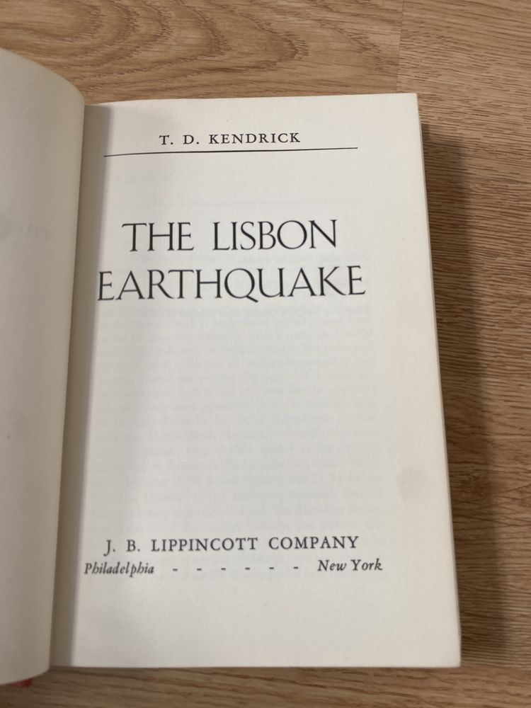 The Lisbon Earthquake by T. D. Kendricj (1955)