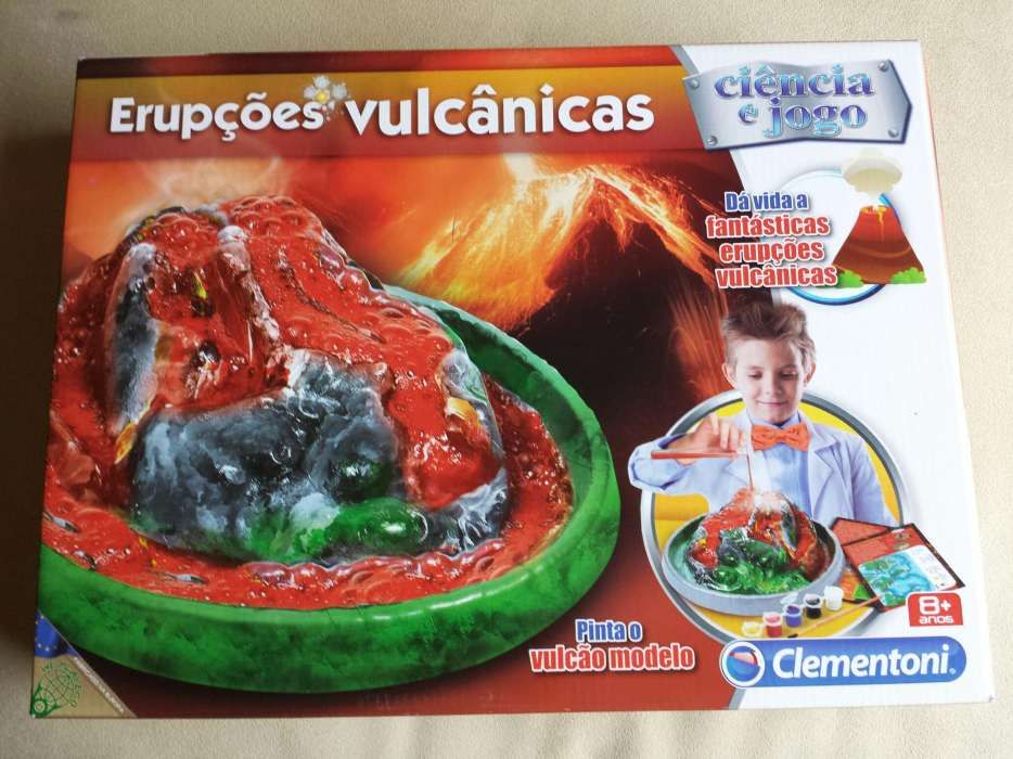 Erupções vulcânicas ciência e jogo