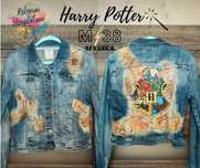 Kurtka jeansowa Bershka /Custom / Harry Potter