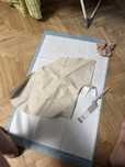 Last Rick Owens Beige Linen Bandana бандана