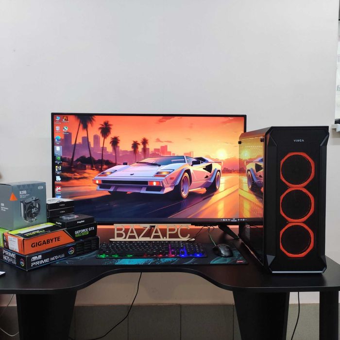 Компютер Новый Intel Core i5-10400f, 16GB DDR4, GTX 1660s, SSD 512GB