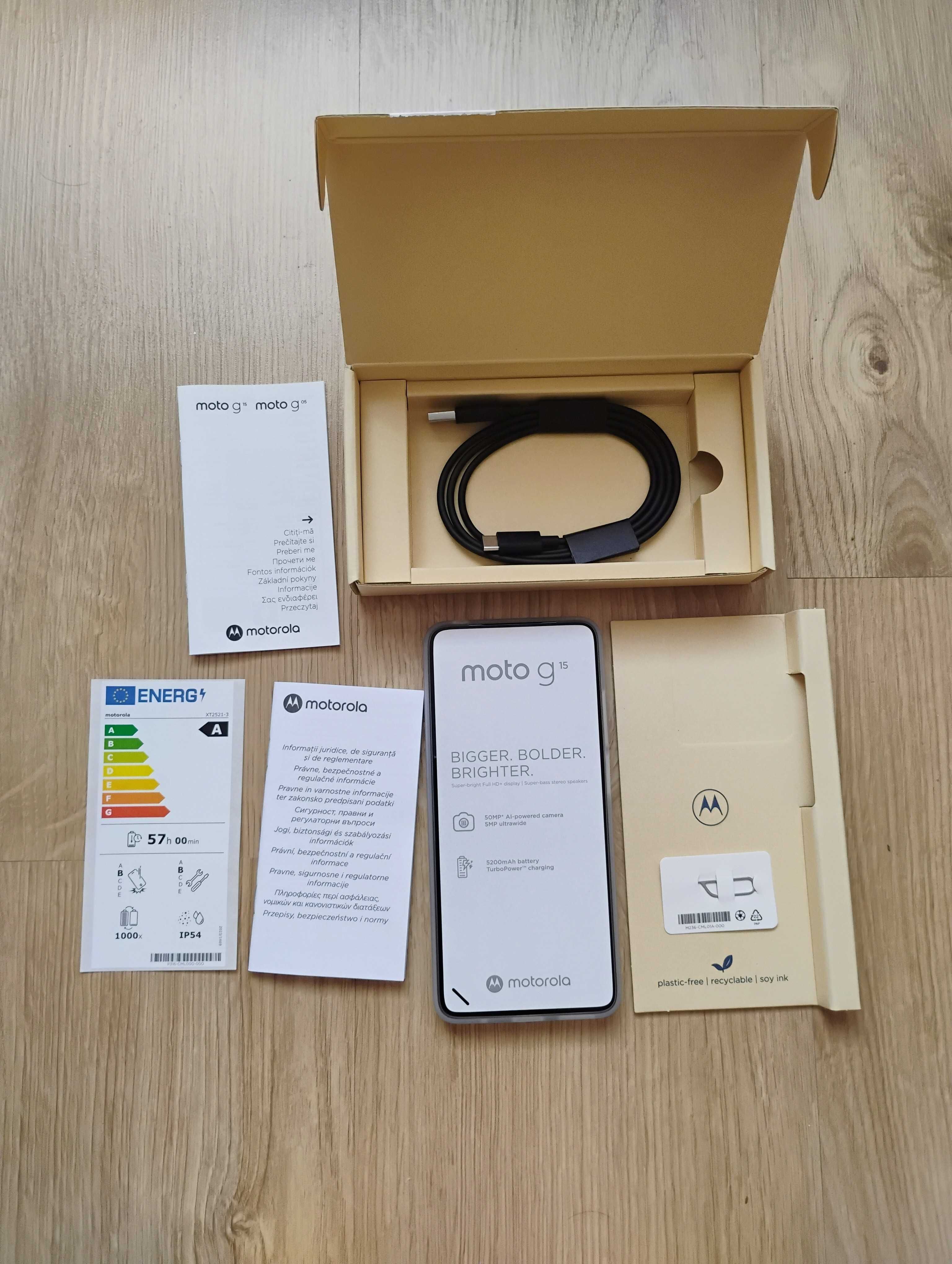 Smartfon Motorola G15 Zielony Nowy