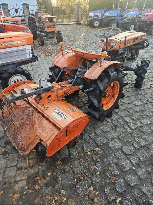 Kubota B7000 4x4 z glebogryzarką mini traktorek japoński yanmar iseki