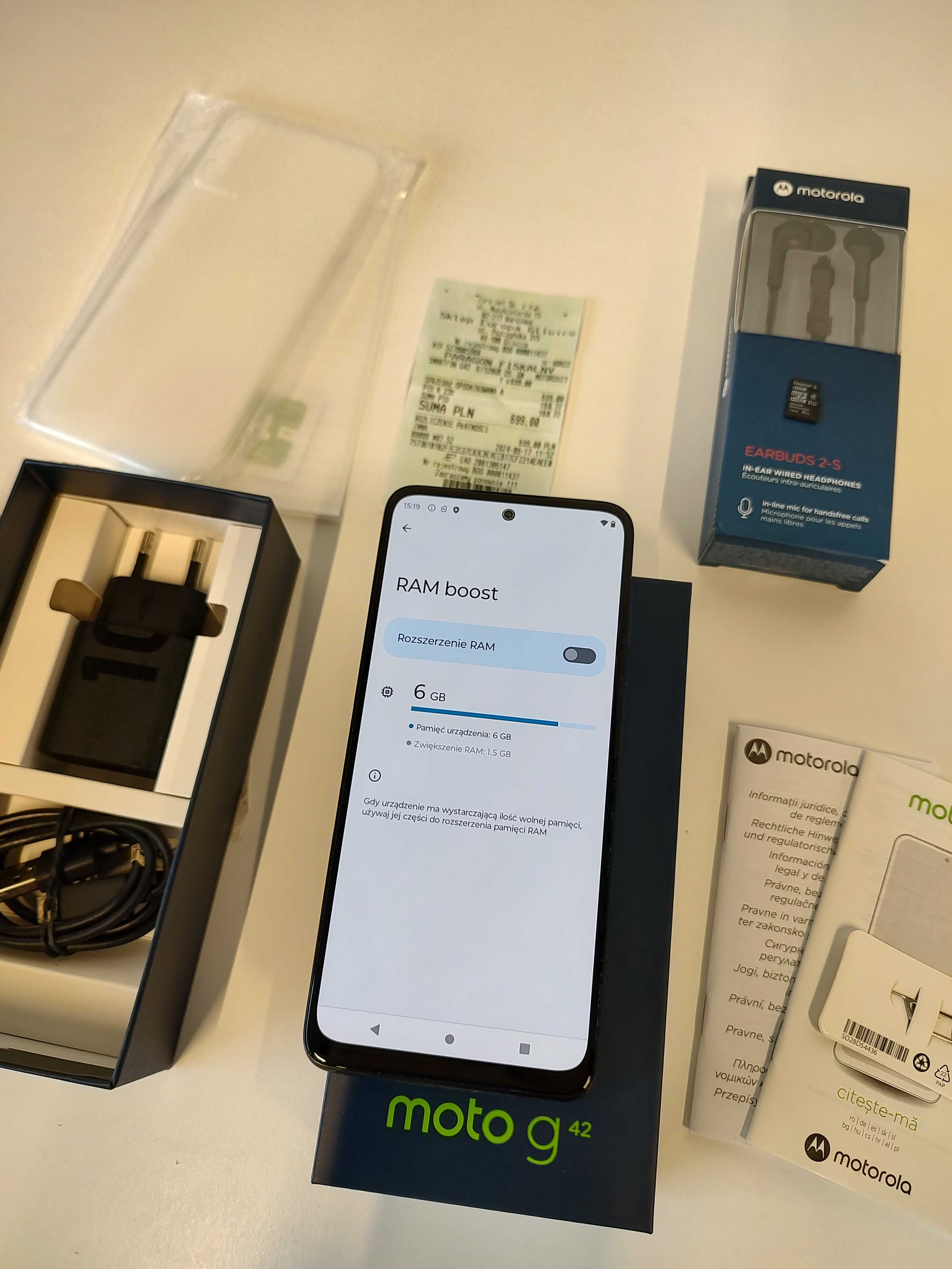 Motorola Moto G42 Green OLED 6/128GB | Euro RTV AGD | Słuchawki Moto