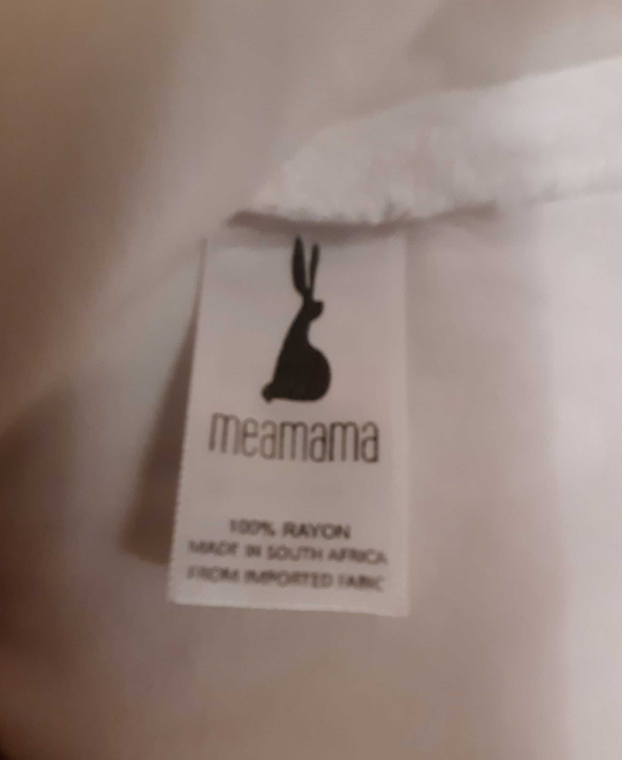 Женская белая рубашка блуза размер М вискоза ЮАР бренд MEAMAMA