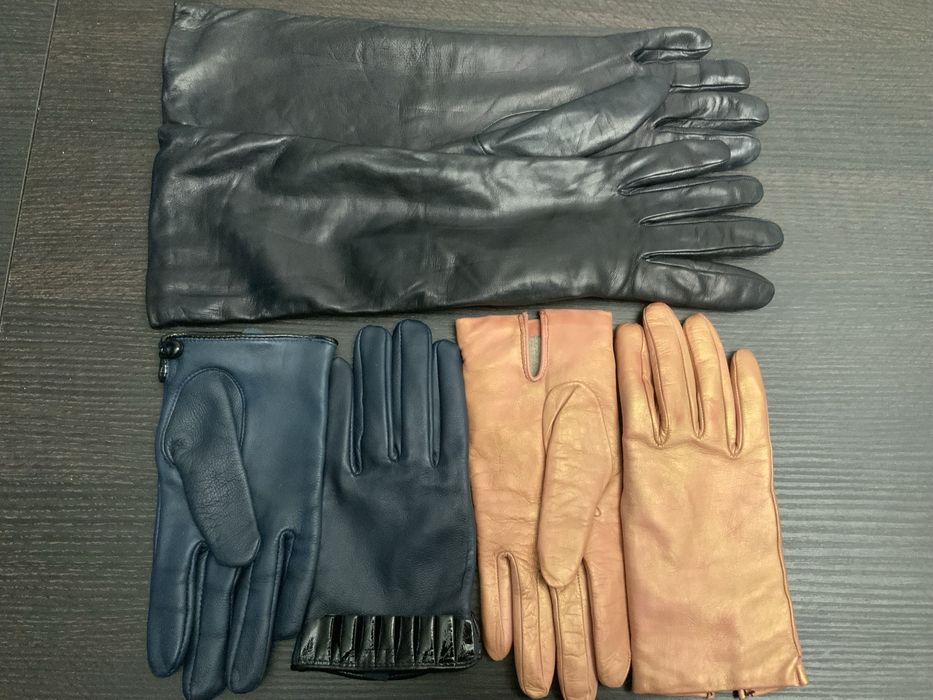 Перчатки кожанные женские