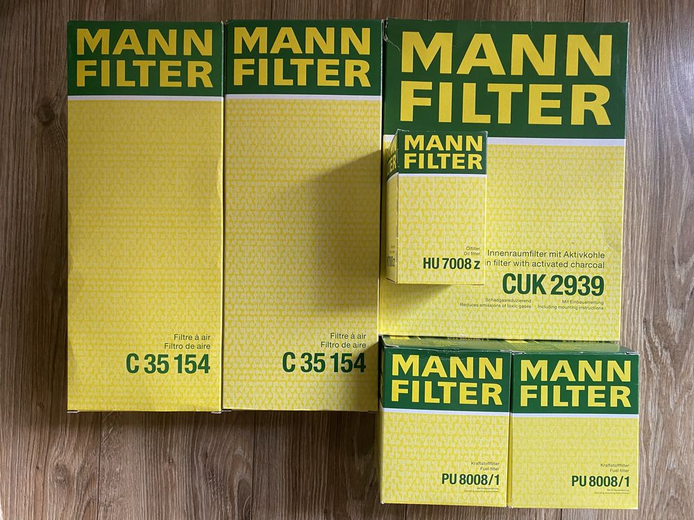 Zestaw filtrów MANN VW PASSAT B7 CC 1.6 2.0 TDI