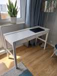 IKEA Hemnes  białe biurko lub toaletka naturalne drewno