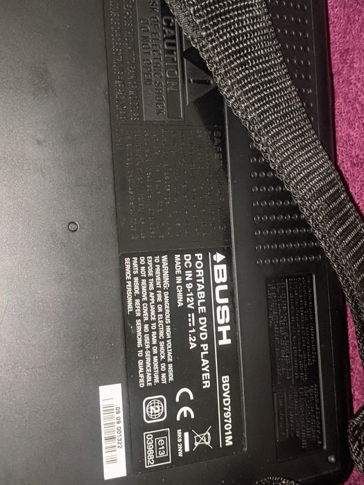 Портативный DVD плеер BUSH