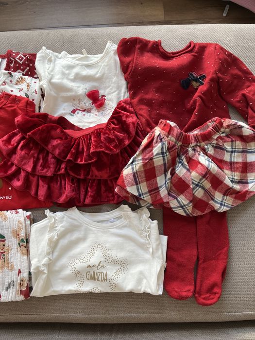 Magiczny komplet świąteczny dla dziewczynki r. 62