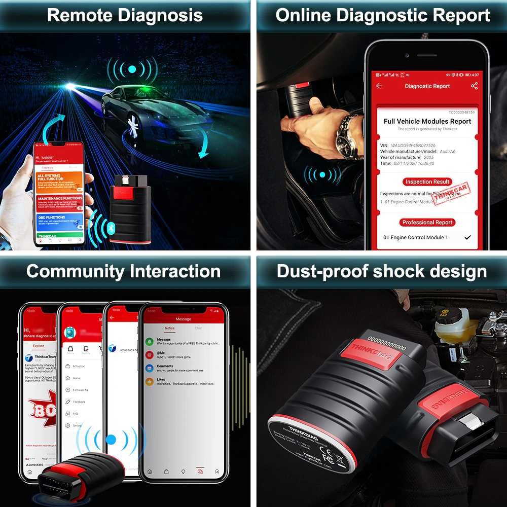 ThinkDiag Maquina Diagnóstico OBD todas as Marcas/Funções (1 Ano)