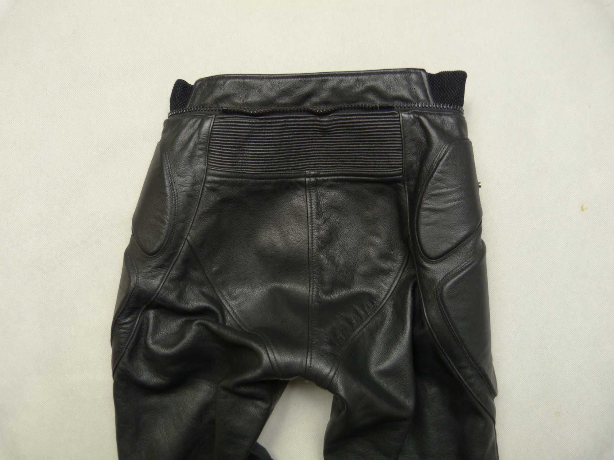 HEIN GERICKE czarne damskie skórzane spodnie motocyklowe rozm. 40 / L