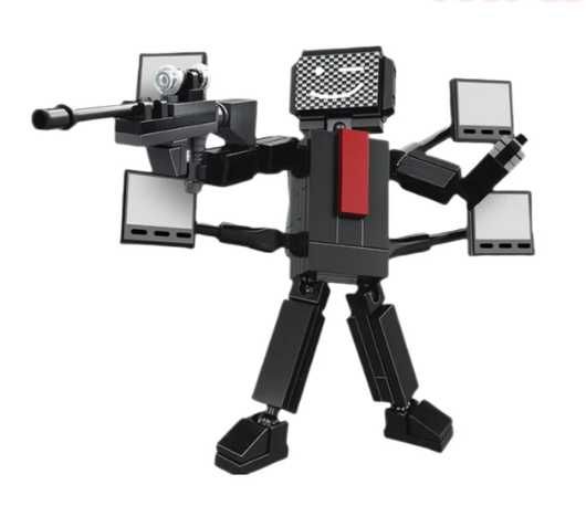 POPULARNE Camera Man Skibidi Toilet Lego klocki toaleta kibel NOWE