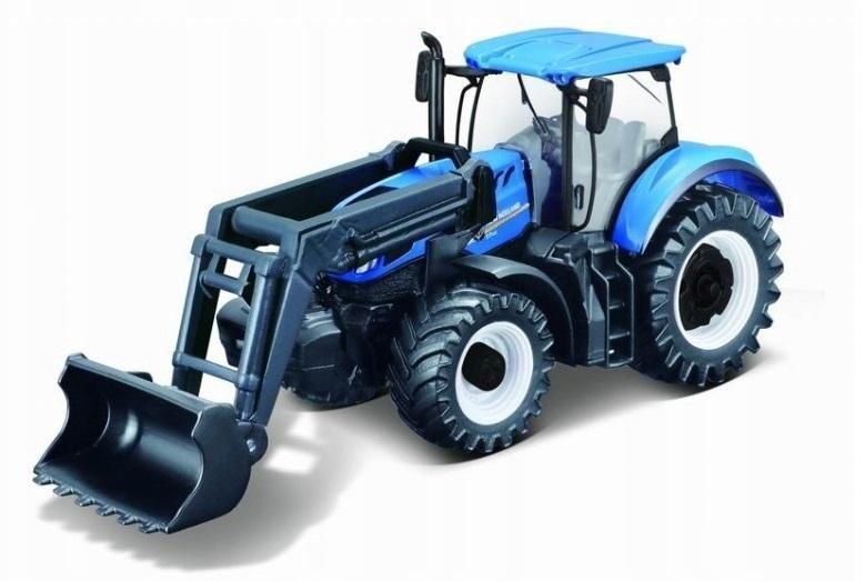 Farm Tractor New Holland T7.315 Blue Bburago