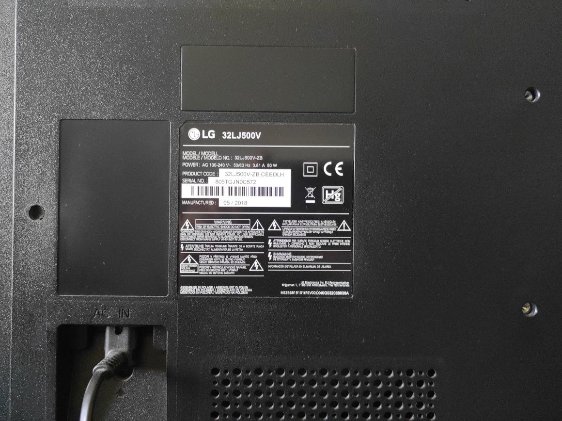 Телевізор LG 32LJ500V