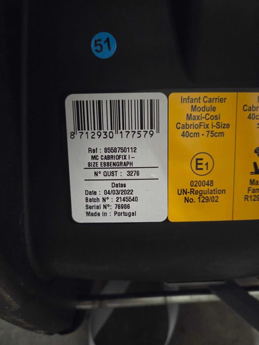 CabrioFix I com Base Isofix Maxi Cosi