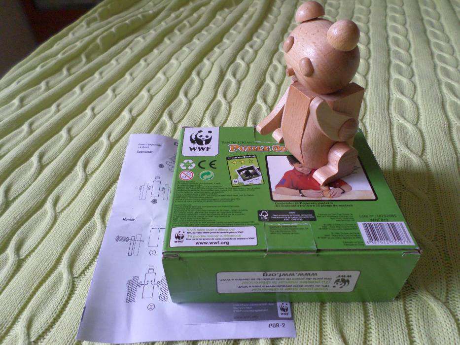 3 Puzzle madeira / quebra-cabeças 3D WWF
