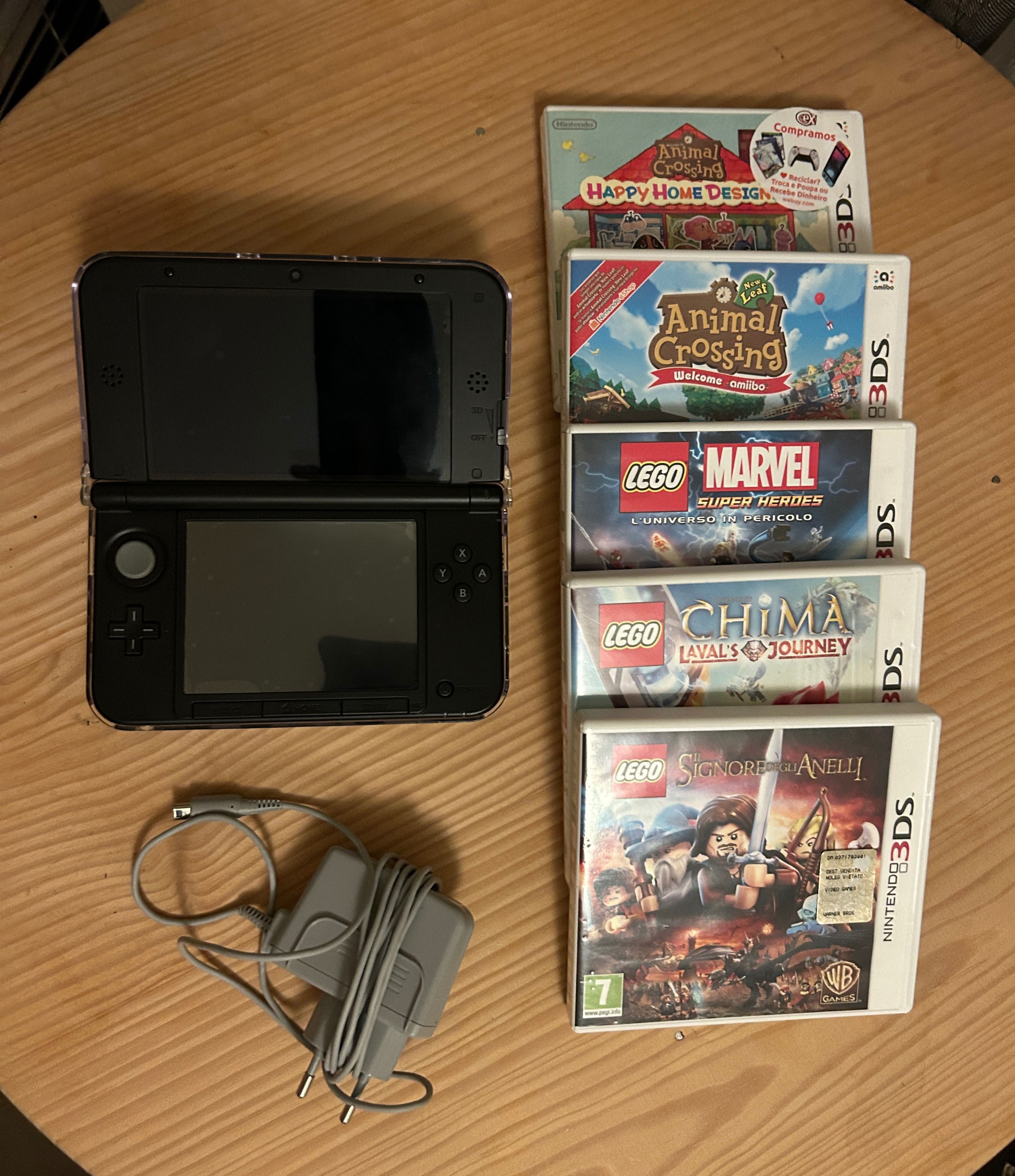 Nintendo 3ds XL + 5 jogos