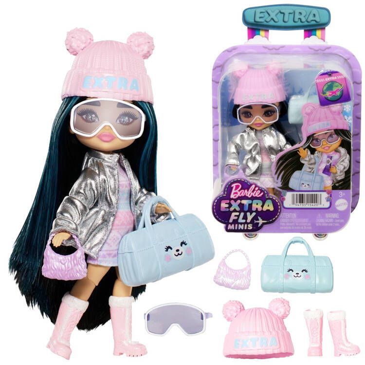 Lalka Barbie Extra Fly Minis W Zimowej Stylizacji Podróżniczka Za5109