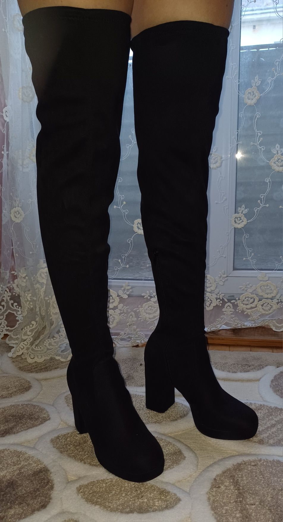 Ботфорти замшеві