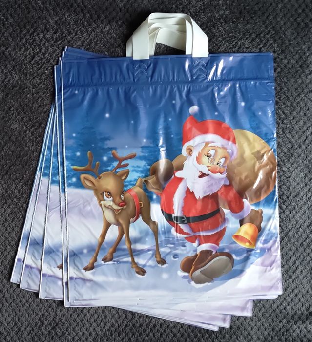 Mikołaj torba reklamówka na prezenty lub zakupy
