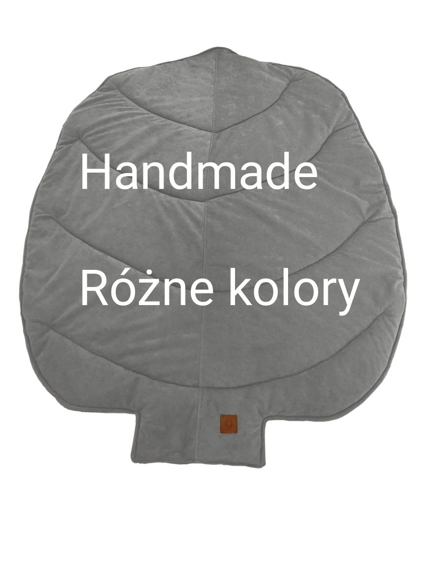 Mata do zabawy liść, różne kolory, handmade