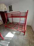Beliche ferro vermelho casal + solteiro 200x140x156 cm