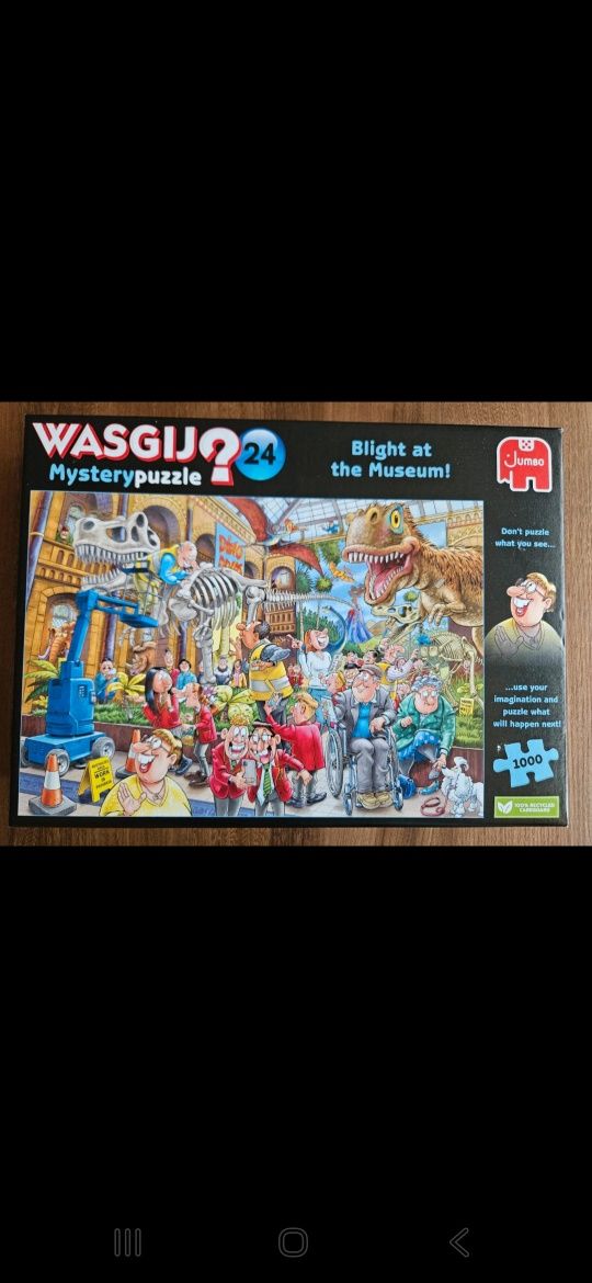 Puzzle Wasgij 24 ! 1000 elementów !! Afera w muzeum ! Blight at the Mu