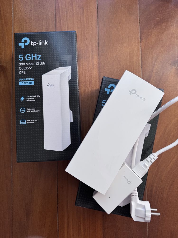 2 x TP-Link CPE510 – 5GHz, 300Mbps, 13dBi – como NOVO c/ garantia