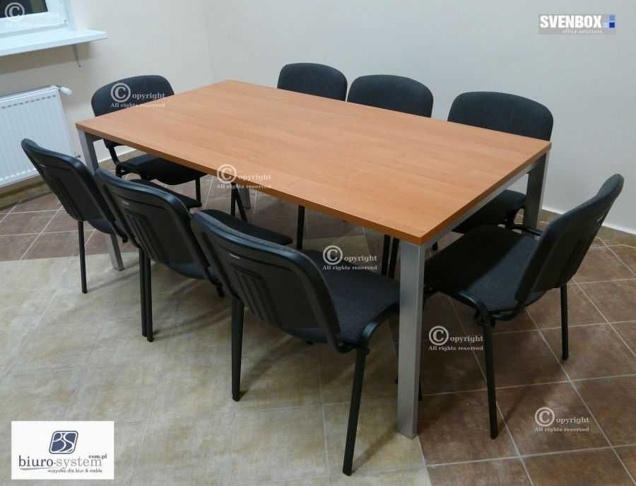 Biurko SVENBOX PH01 1800x800x h740 plus 10 krzeseł