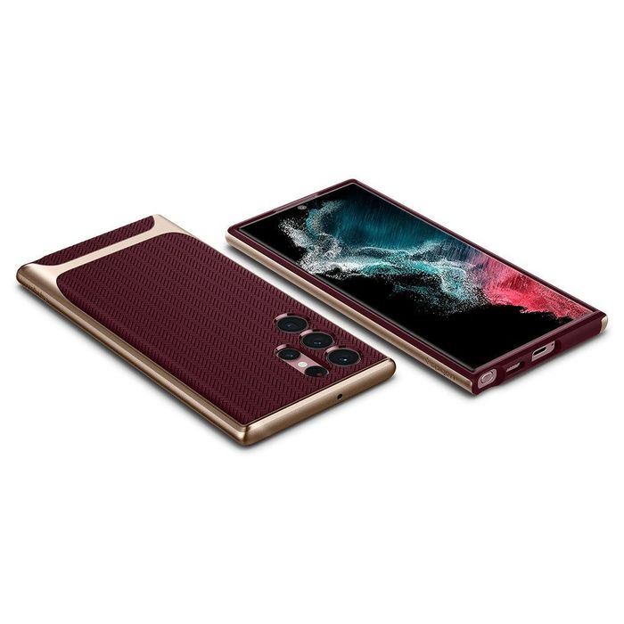 Etui Spigen Neo Hybrid Do Galaxy S22 Ultra Burgundy