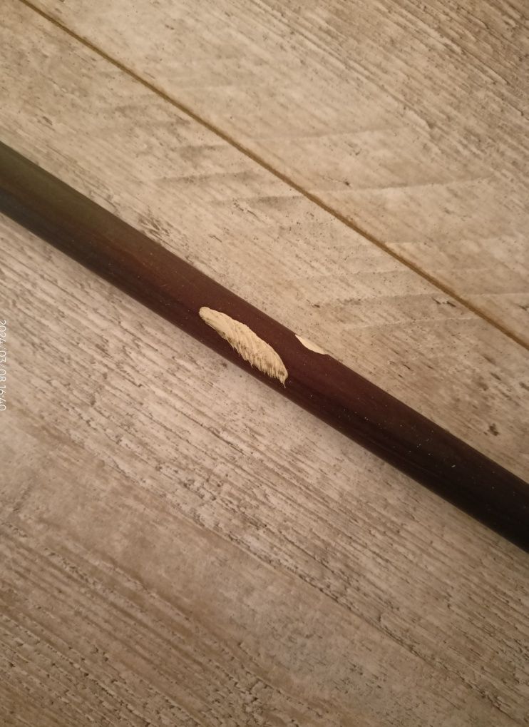 Karnisz drewniany brązowy 200 cm