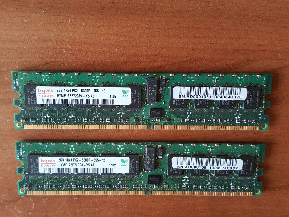 Pamięć RAM hynix 2GB 1Rx4 PC2-5300P-555-12